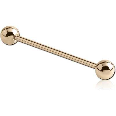 14K GOLD MICRO BARBELL