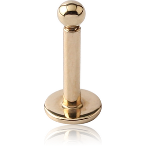 14K GOLD INTERNALLY THREADED LABRET