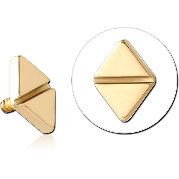 14K GOLD FOR 1.2MM INTERNALLY THREADED PINS
