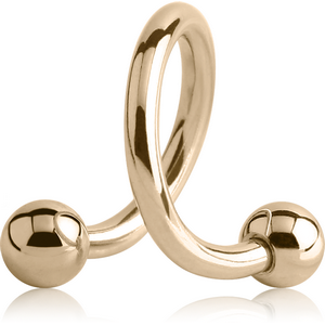 14K GOLD BODY SPIRAL