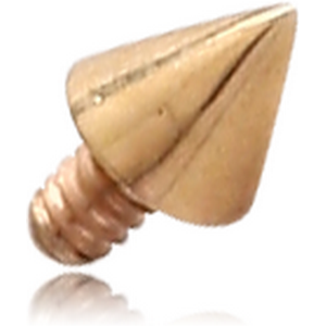 18K GOLD CONE FOR 1.6MM INTERNALLY THREADED PINS