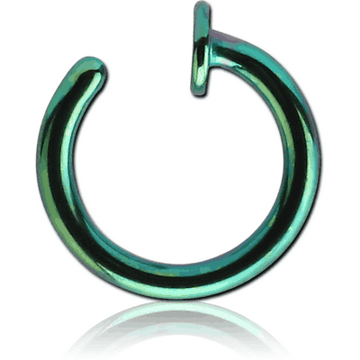 ANODISED SURGICAL STEEL OPEN NOSE RING