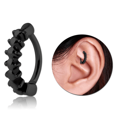 BLACK PVD COATED SURGICAL STEEL ROOK CLICKER
