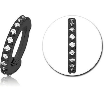 BLACK PVD COATED SURGICAL STEEL JEWELLED MULTI PURPOSE CLICKER