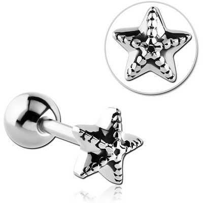 SURGICAL STEEL BARBELL - STARFISH