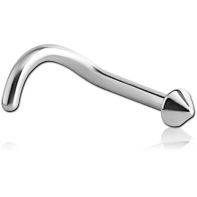 SURGICAL STEEL CURVED CONE NOSE STUD