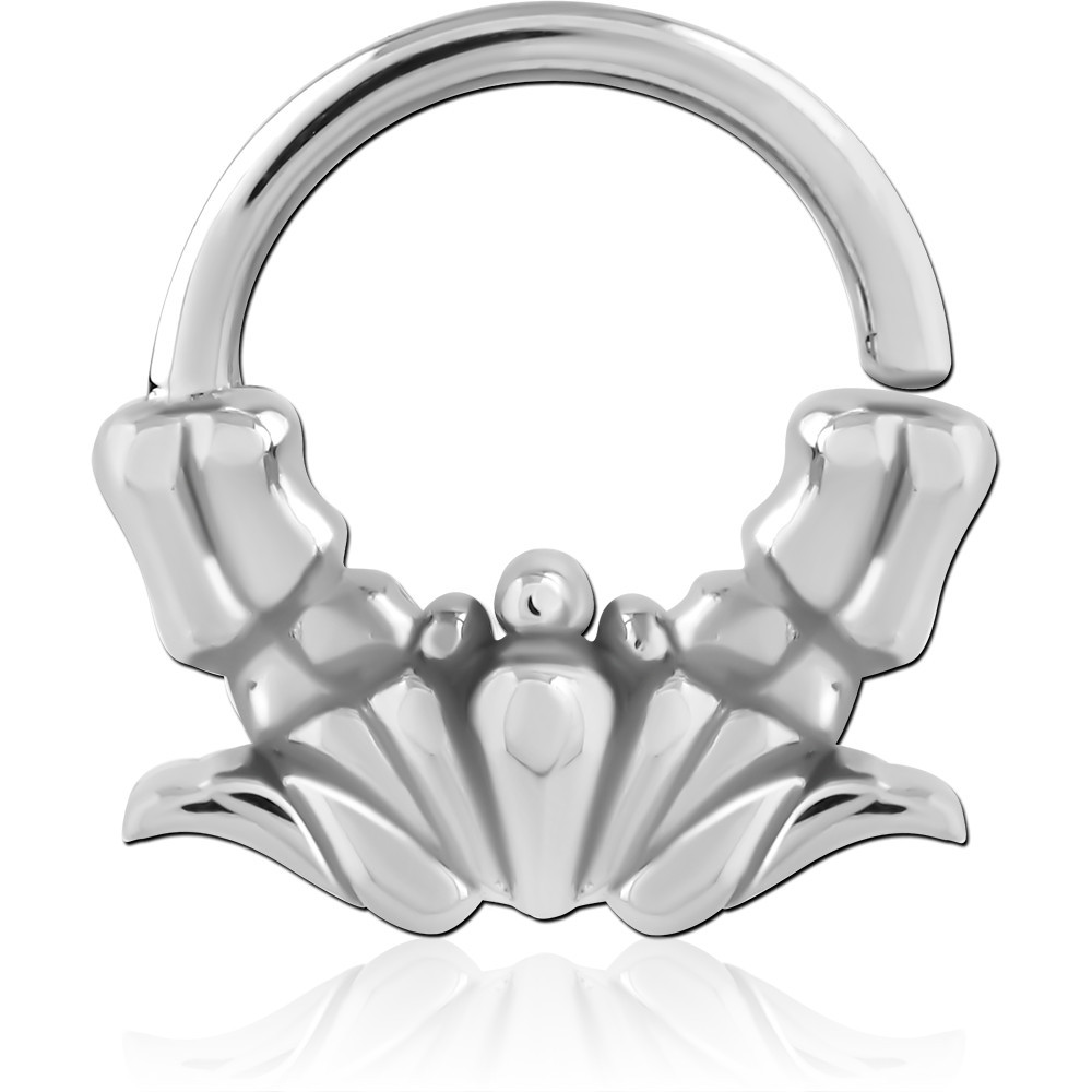 SURGICAL STEEL JEWELED SEAMLESS RING