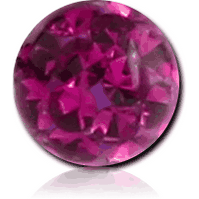 EPOXY COATED CRYSTALINE JEWELED MICRO BALL