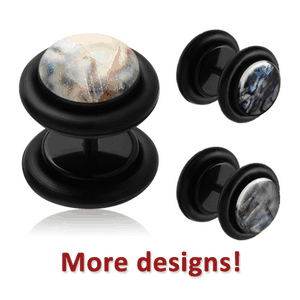 UV ACRYLIC SYNTHETIC MOTHER OF PEARL FAKE PLUG