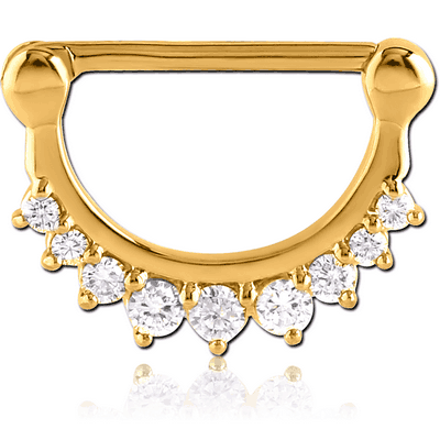 GOLD PLATED SURGICAL STEEL NIPPLE CLICKERS