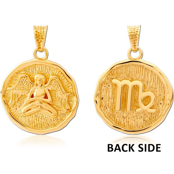 STERLING SILVER 925 GOLD PVD COATED PENDANT