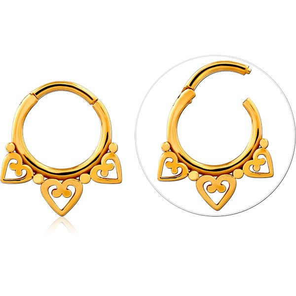 STERLING SILVER 925 GOLD PVD COATED MULTI PURPOSE CLICKER