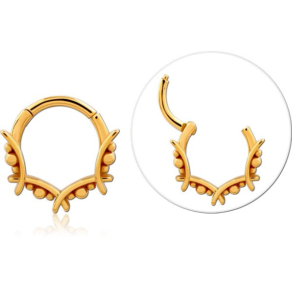 STERLING SILVER 925 GOLD PVD COATED MULTI PURPOSE CLICKER