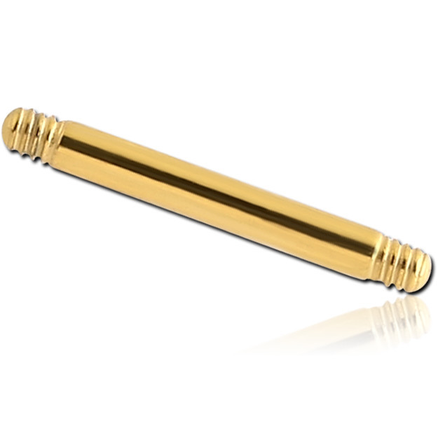 GOLD PVD COATED TITANIUM BARBELL PIN