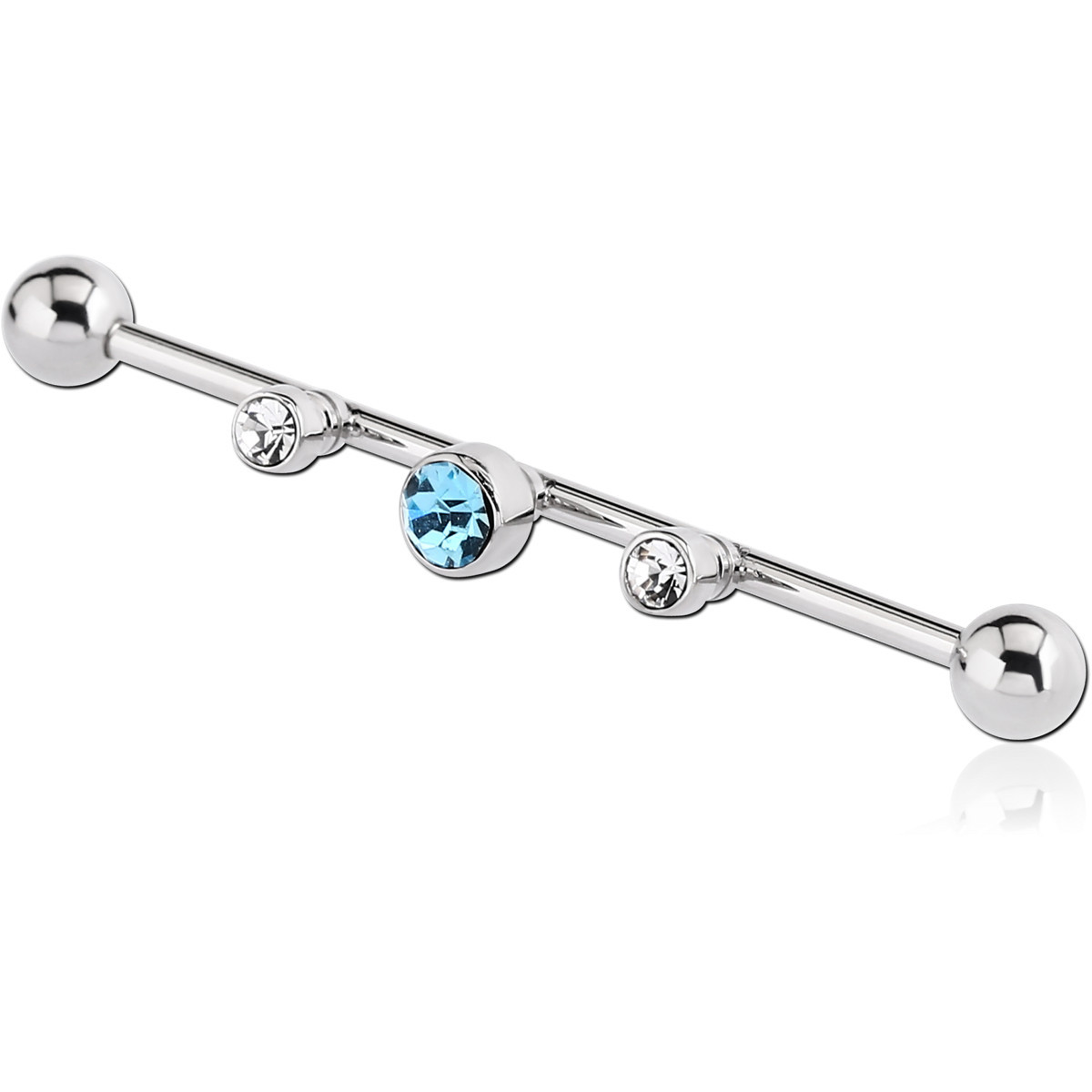 316L SURGICAL STEEL INDUSTRIAI BARBELL