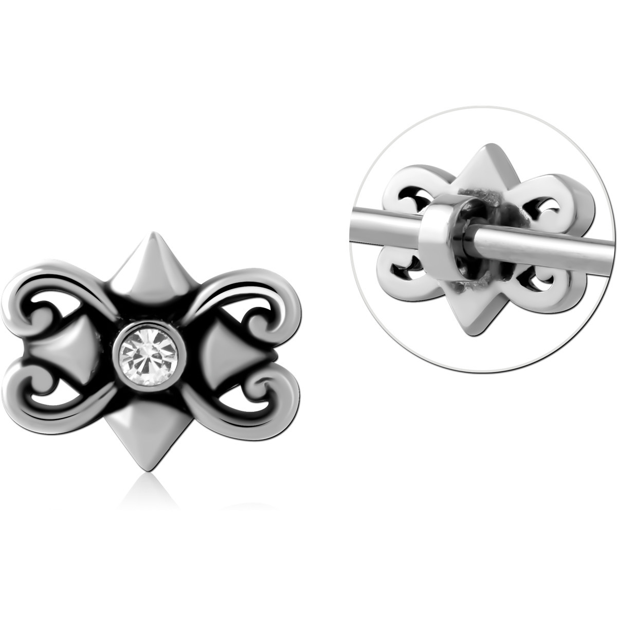 SURGICAL STEEL ADJUSTABLE SLIDING CHARM FOR INDUSTRIAL BARBELL