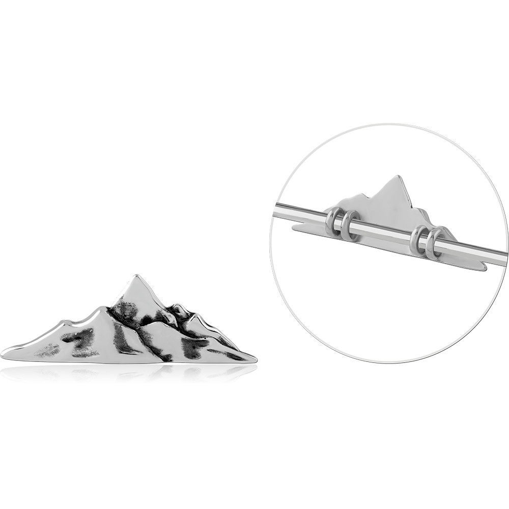 SURGICAL STEEL ADJUSTABLE SLIDING CHARM FOR INDUSTRIAL BARBELL