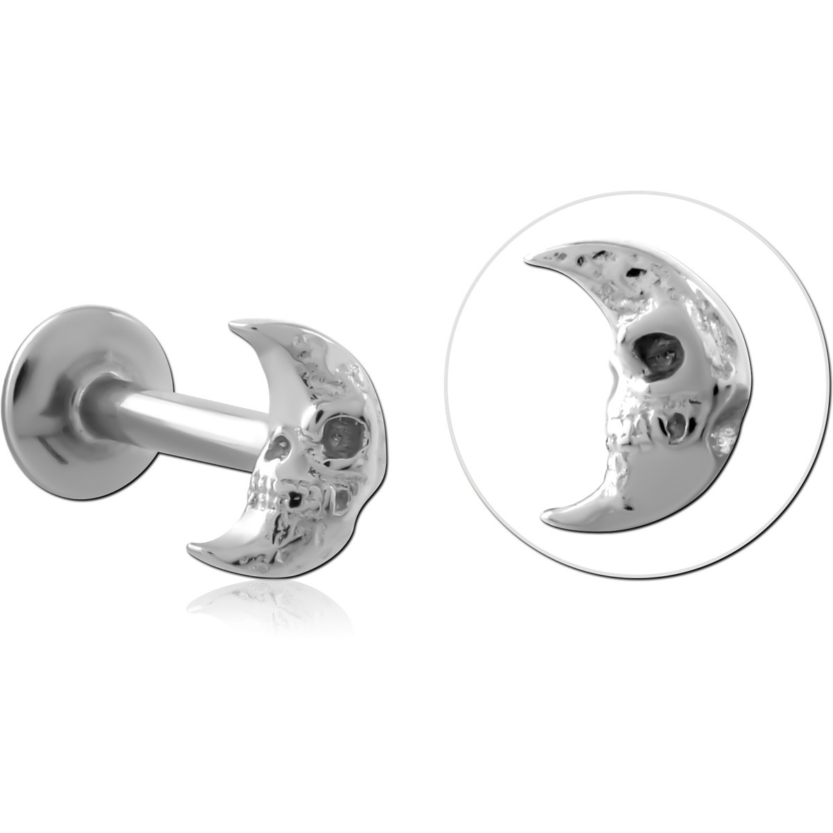 SURGICAL STEEL INTERNALLY THREADED MICRO LABRET