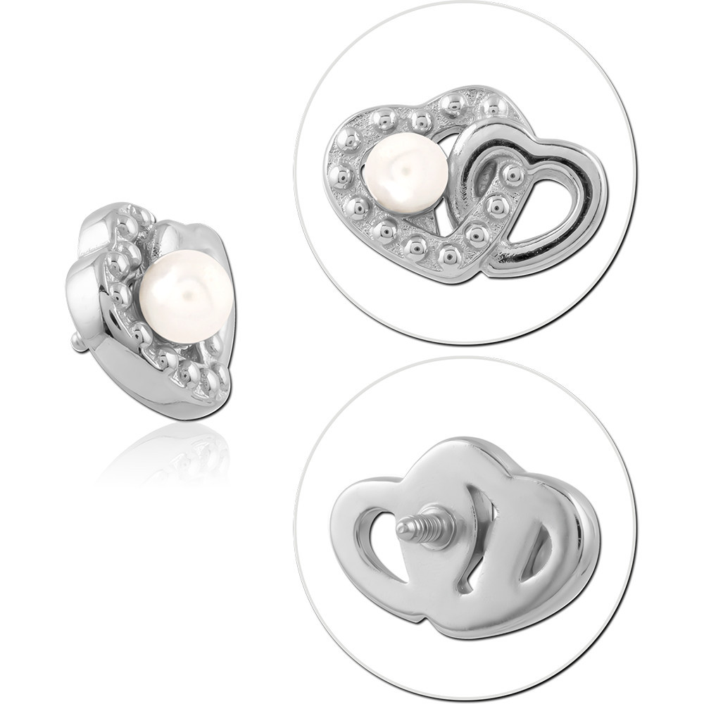 SURGICAL STEEL JEWELED MICRO ATTACHMENT FOR 1.2MM INTERNALLY THREADED PINS