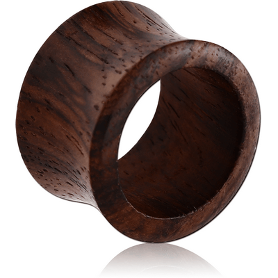 ORGANIC WOODEN TUNNEL DOUBLE FLARED - BLACK ROSEWOOD