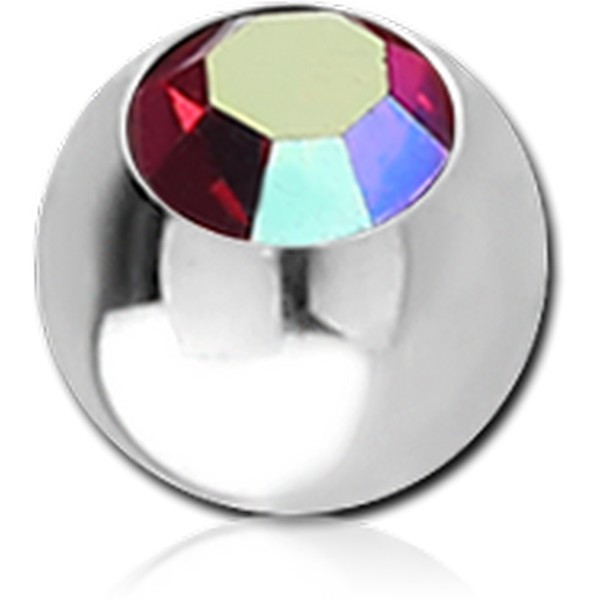SURGICAL STEEL HIGH END CRYSTAL JEWELLED MICRO BALL