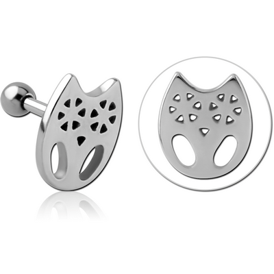 SURGICAL STEEL TRAGUS MICRO BARBELL