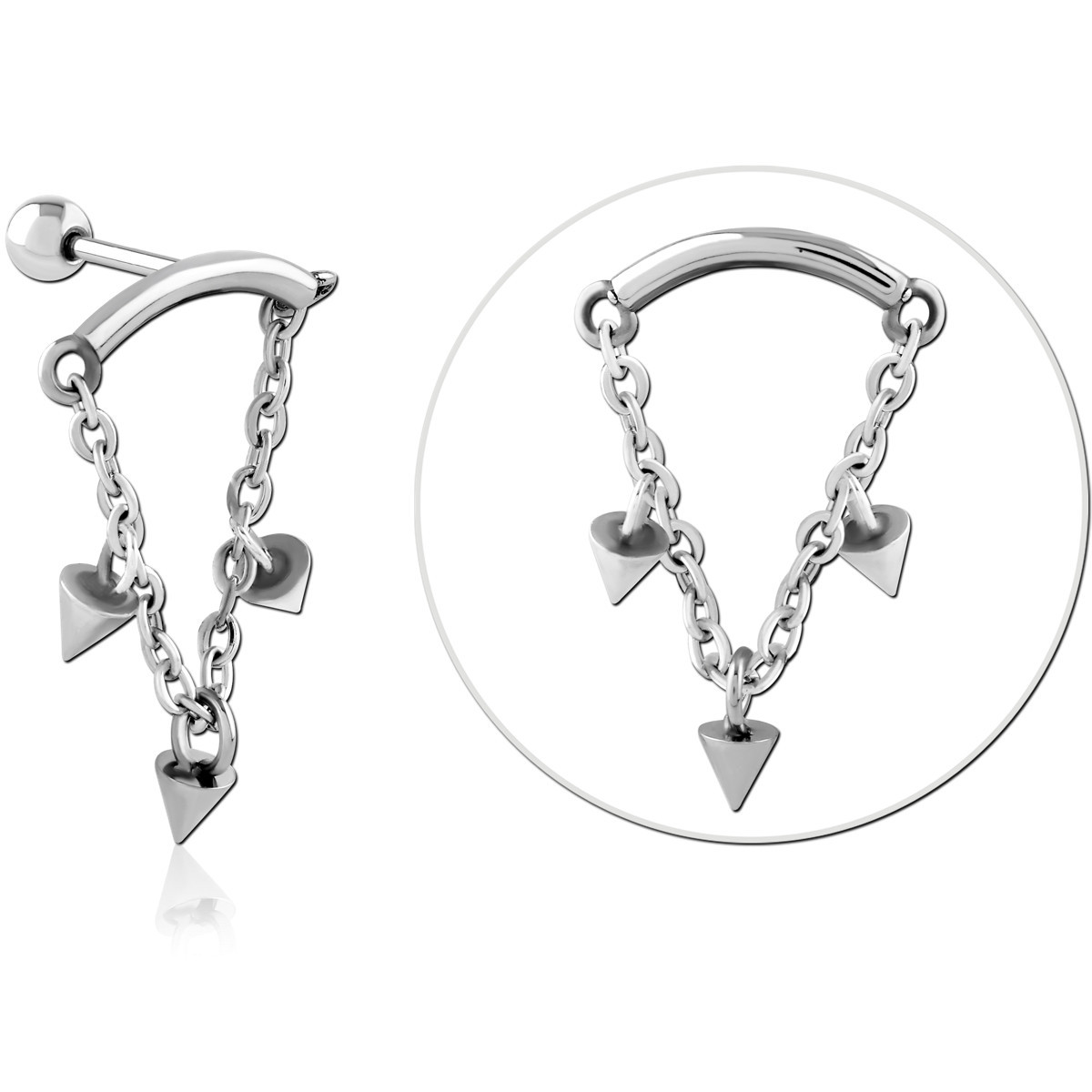 SURGICAL STEEL TRAGUS MICRO BARBELL