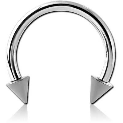 SURGICAL STEEL MICRO CIRCULAR BARBELL WITH CONES