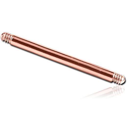 ROSE GOLD PVD COATED SURGICAL STEEL BARBELL PIN