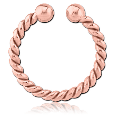 PVD ROSE GOLD STEEL FAKE SEPTUM RING