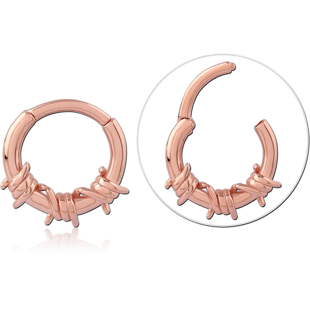 ROSE GOLD PLATED STERLING SILVER 925 MULTI PURPOSE CLICKER