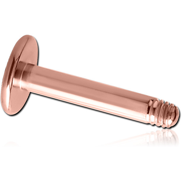 ROSE GOLD PVD COATED TITANIUM MICRO LABRET PIN