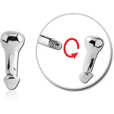 SURGICAL STEEL ATTACHMENT FOR 1.6 MM THREADED PIN - PENIS