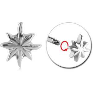 SURGICAL STEEL ATTACHMENT FOR 1.6 MM THREADED PINS - FLOWER