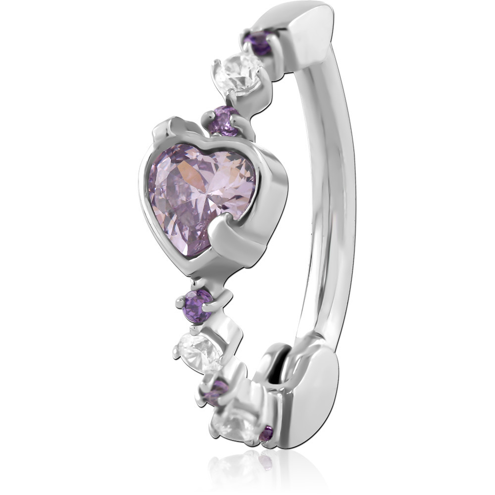 SURGICAL STEEL JEWELED BELLY CLICKER