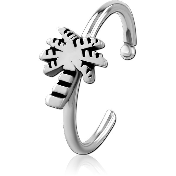 SURGICAL STEEL OPEN NOSE RING