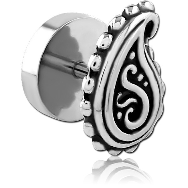 SURGICAL STEEL FAKE PLUG
