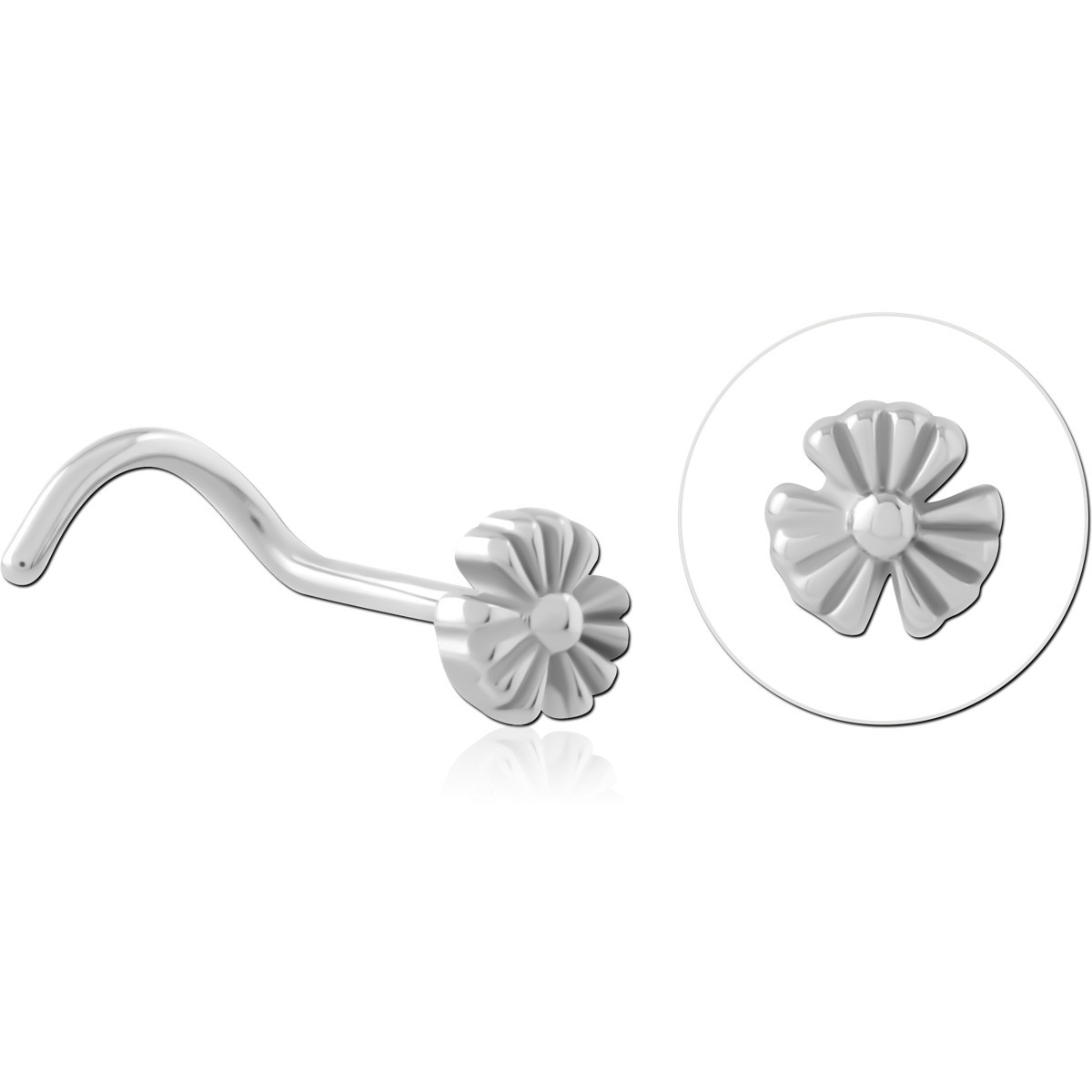 SURGICAL STEEL CURVED NOSE STUD