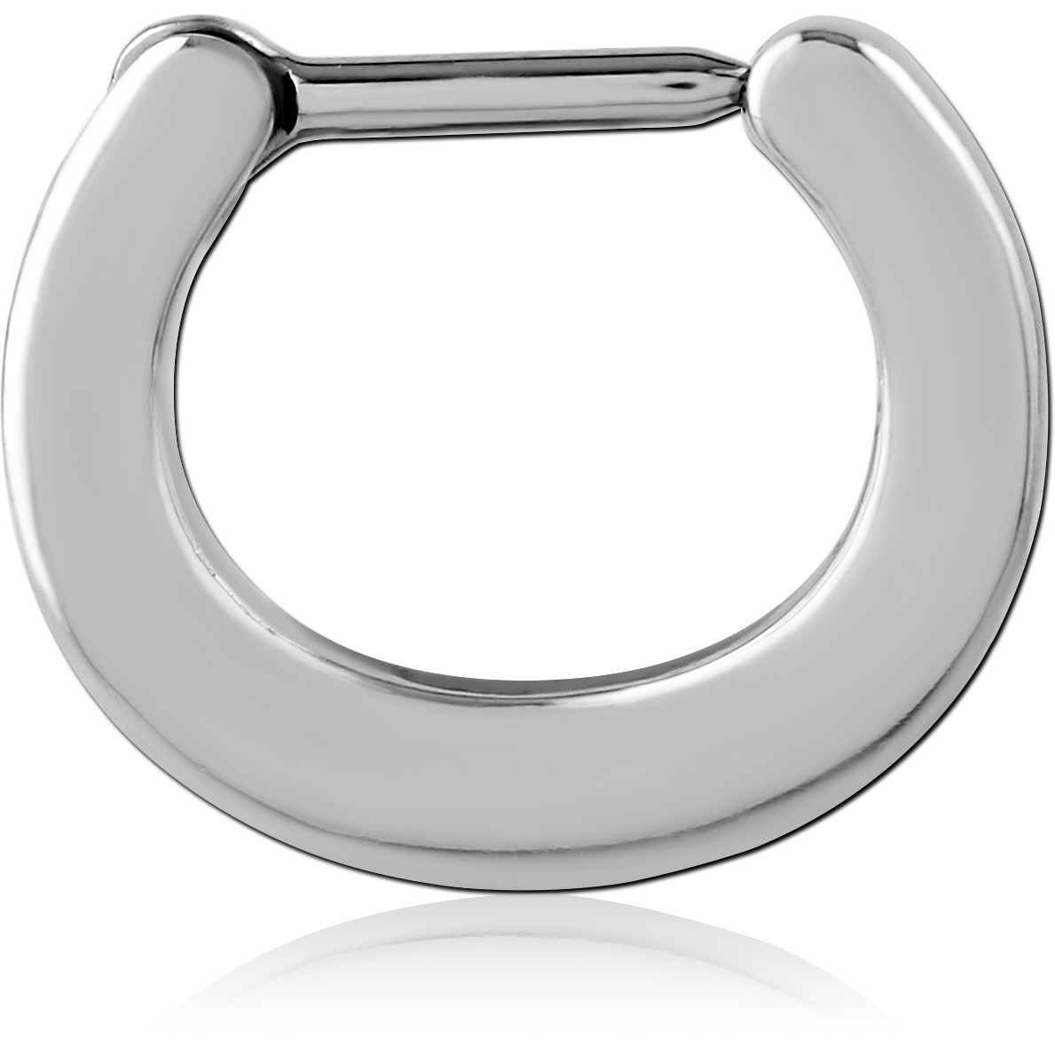SURGICAL STEEL HINGED SEPTUM CLICKER