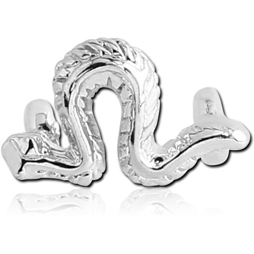 RHODIUM PLATED BRASS ATTACHMENT-SNAKE