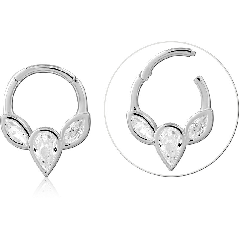 STERLING SILVER 925 JEWELED MULTI PURPOSE CLICKER