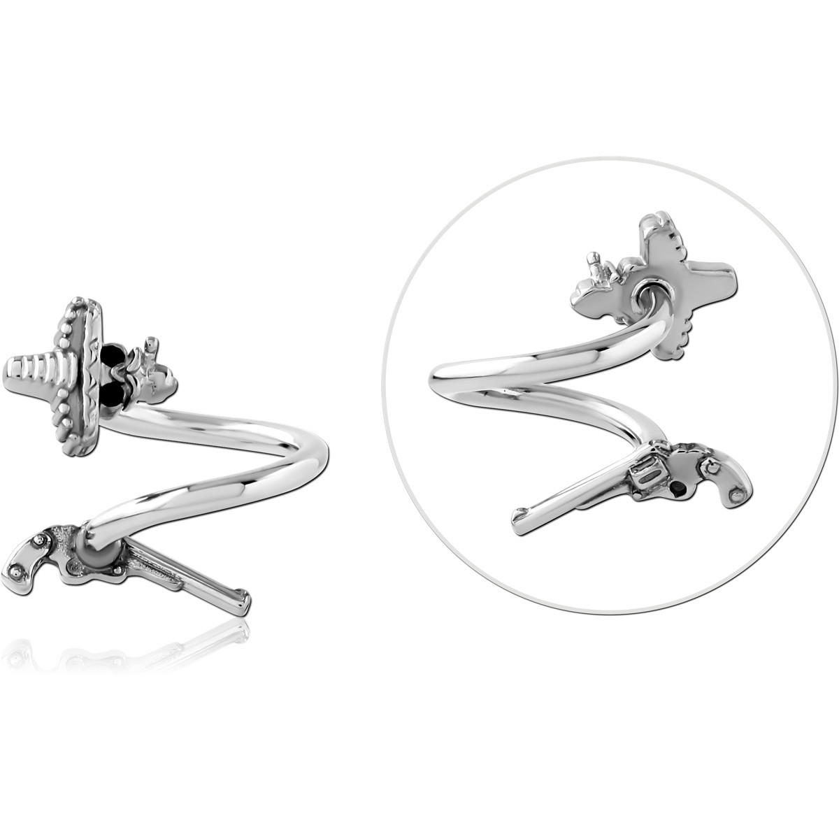 SURGICAL STEEL BODY SPIRAL