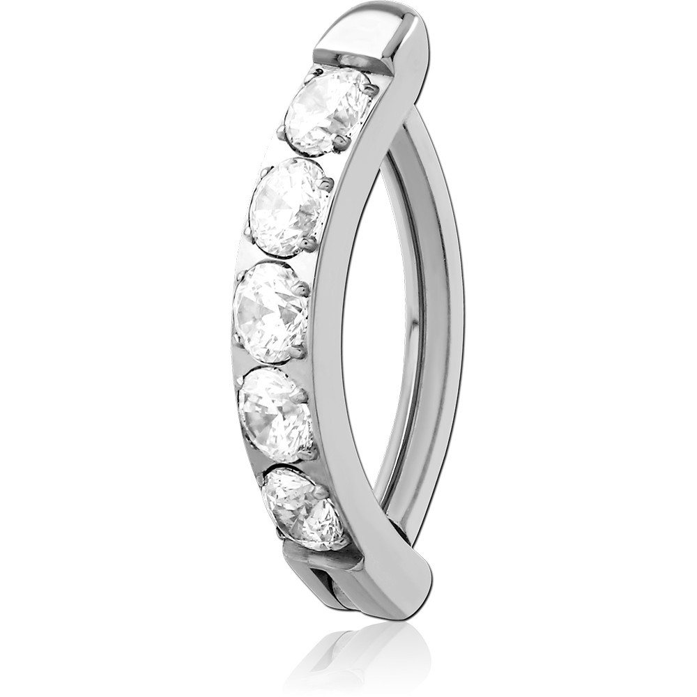 TITANIUM JEWELED BELLY CLICKER