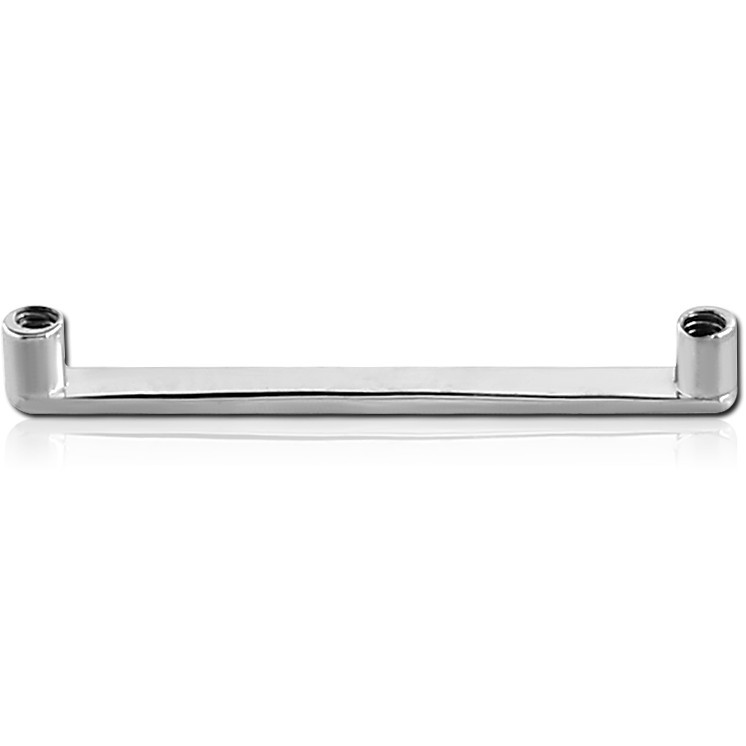 FLAT INTERNALLY THREADED TITANIUM SURFACE BARBELL