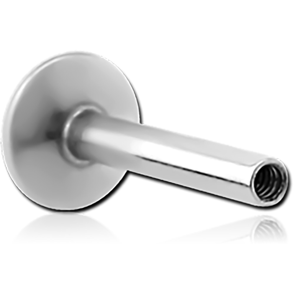 TITANIUM INTERNALLY THREADED MICRO LABRET PIN FOR 0.9 MM THREAD