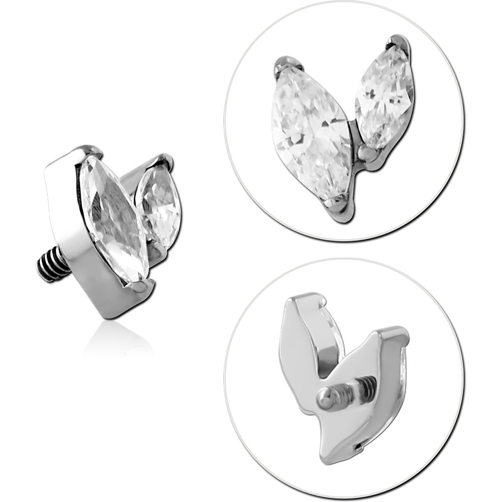 TITANIUM JEWELED MICRO ATTACHMENT FOR 1.2MM INTERNALLY THREADED PINS