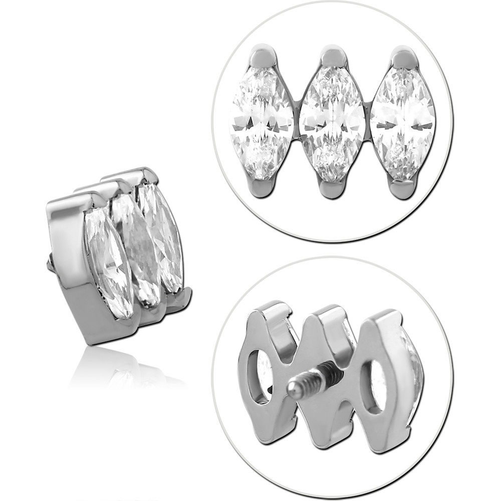 TITANIUM JEWELED MICRO ATTACHMENT FOR 1.2MM INTERNALLY THREADED PINS