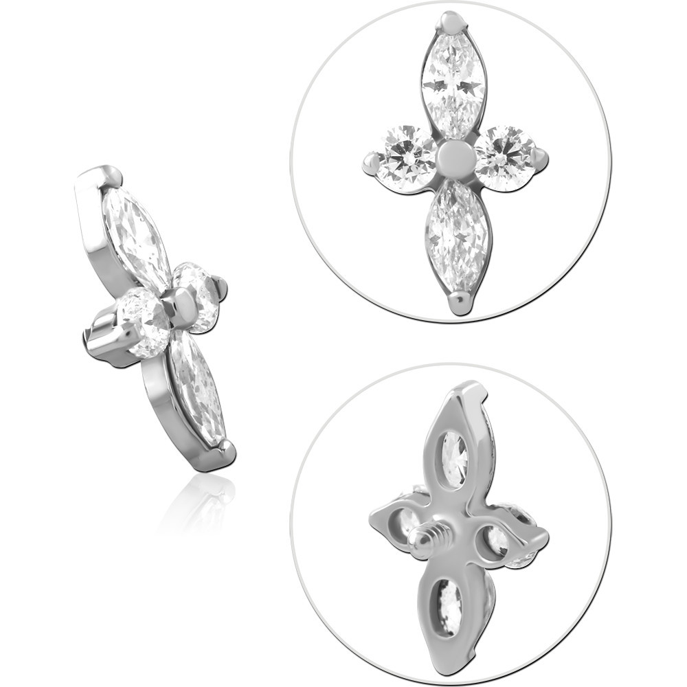 TITANIUM JEWELED MICRO ATTACHMENT FOR 1.2MM INTERNALLY THREADED PINS-KITE