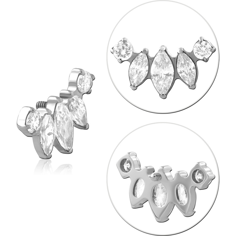 TITANIUM JEWELED MICRO ATTACHMENT FOR 1.2MM INTERNALLY THREADED PINS-KITE