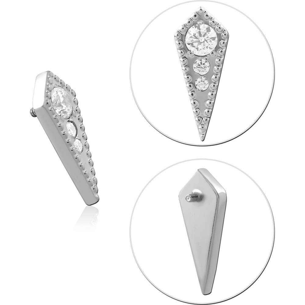 TITANIUM JEWELED MICRO ATTACHMENT FOR 1.2MM INTERNALLY THREADED PINS-KITE